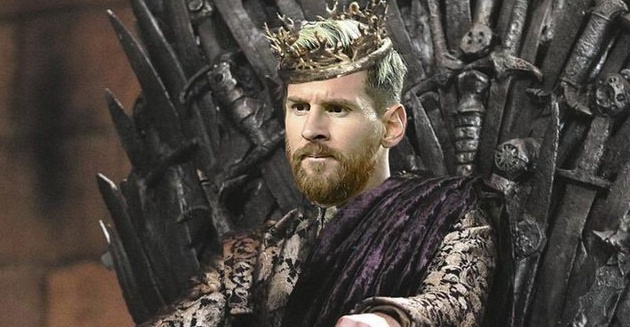 Ảnh bài viết Góc biếm họa: Đức vua Lionel Messi sau đêm Camp Nou huyền ảo