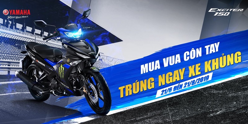 Ảnh bài viết Sắm ngay Exciter để có cơ hội rước về xe “khủng” R3 và TFX 