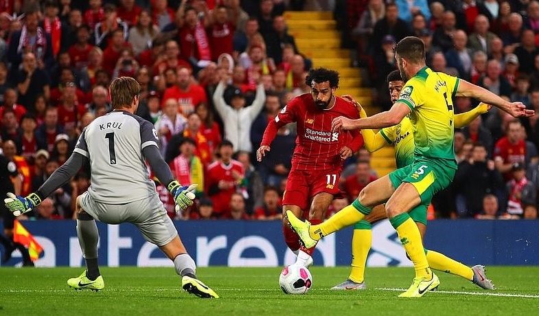 Ảnh bài viết 5 điểm nhấn Liverpool 4-1 Norwich: Tân binh lóng ngóng; Origi thách thức bộ ba nguyên tử
