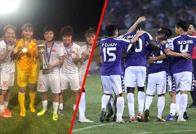 Ảnh bài viết ĐT nữ Việt Nam vô địch, Hà Nội đi Chung kết: Củng cố đế chế số 1 ĐNA