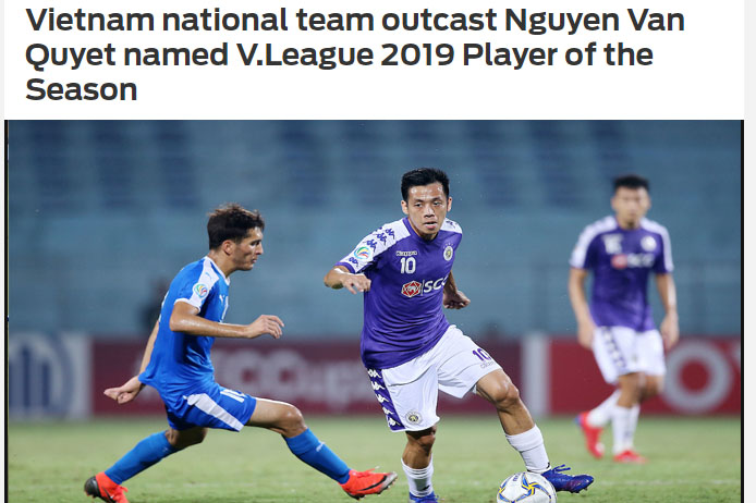 Ảnh bài viết Báo châu Á: HLV Park Hang-seo bỏ quên cầu thủ xuất sắc nhất V-League 2019