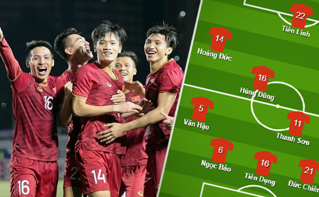 Ảnh bài viết Đội hình ra sân U22 Việt Nam đấu Singapore: Truyền nhân Văn Lâm, "Ảo thuật gia" châu Á