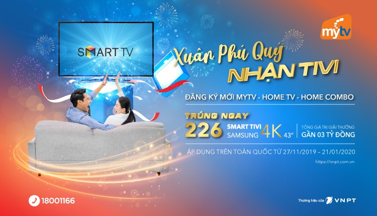 Ảnh bài viết MyTV tung đợt khuyến mại khủng cuối năm với trị giá lên đến 3 tỷ đồng