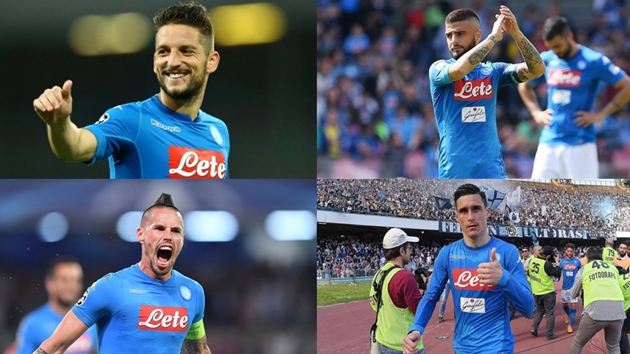 Ảnh bài viết 10 cầu thủ có số lần ra sân nhiều nhất trong lịch sử Napoli: Hamsik, Mertens đứng thứ mấy?