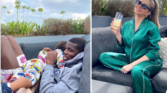 Ảnh bài viết Cách ly tại nhà, Pogba khoe ảnh hạnh phúc bên gia đình nhỏ