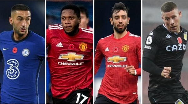 Ảnh bài viết Đội hình tiêu biểu vòng 8 Premier League: M.U "đóng đinh" 3 suất