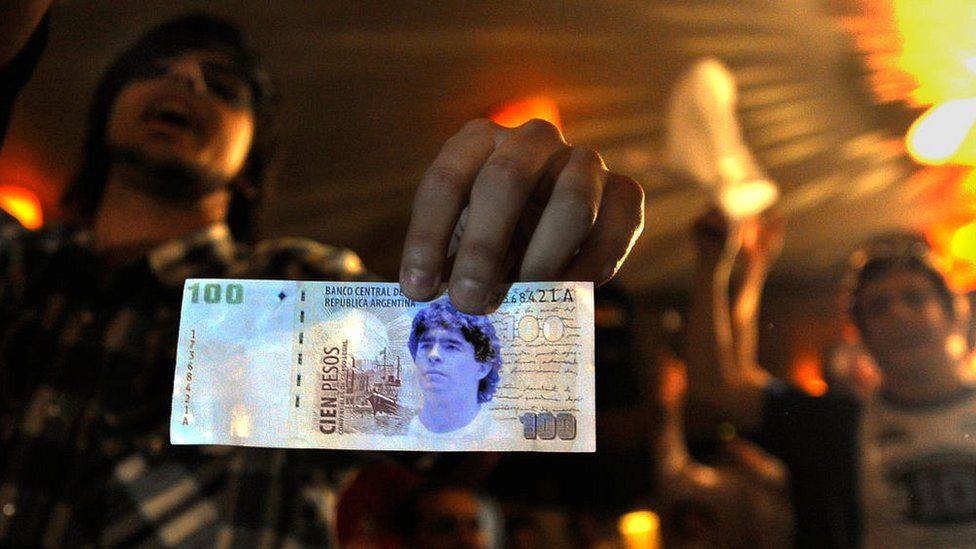 Ảnh bài viết Đề xuất in hình Maradona lên tờ tiền có mệnh giá cao nhất Argentina