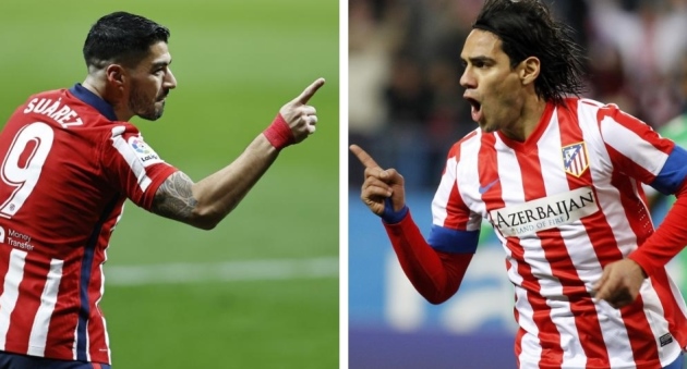 Ảnh bài viết Suarez bắt kịp thành tích ghi bàn của Radamel Falcao