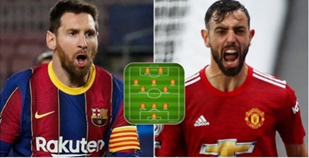 Ảnh bài viết Đội hình kết hợp Premier League - La Liga: Hàng thủ trong mơ, Bruno - Messi sát cánh