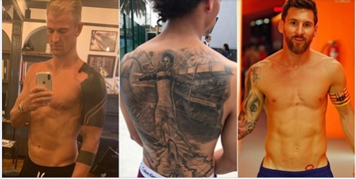 Ảnh bài viết Từ Messi đến Sergio Ramos: Top 10 cầu thủ có hình xăm dị nhất