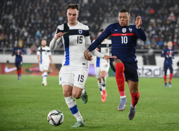 Ảnh bài viết Tốc độ kinh hoàng của Kylian Mbappe chấm dứt hy vọng của Phần Lan