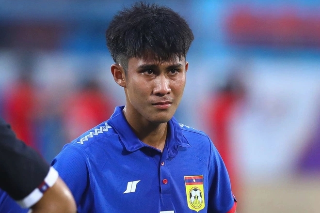 Ảnh bài viết Cầu thủ U23 Lào bật khóc khi nhận 2 bàn thua trong 7 phút