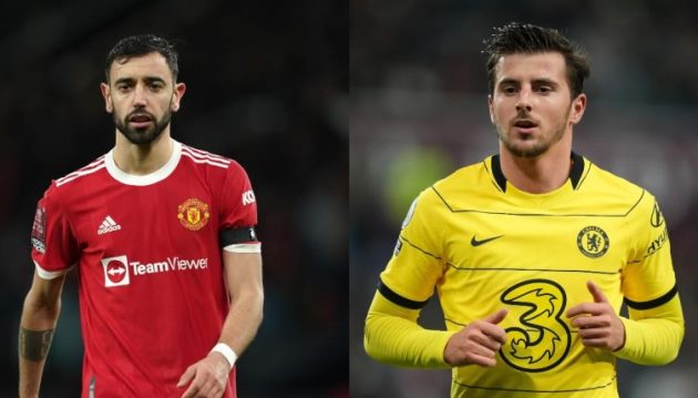 Ảnh bài viết So sánh số liệu thống kê của Bruno Fernandes với Mason Mount