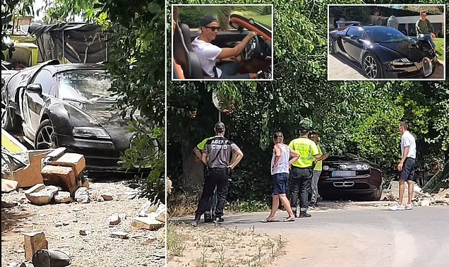 Ảnh bài viết Siêu xe Bugatti Veyron 1,7 triệu bảng của Ronaldo te tua vì tai nạn