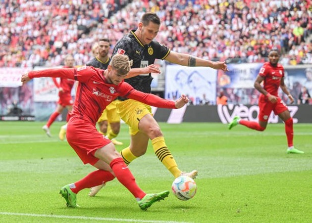 Ảnh bài viết Werner im tiếng, Leipzig vẫn thắng đậm Dortmund