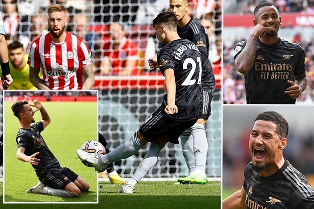 Ảnh bài viết 5 điểm nhấn Brentford 0-3 Arsenal: Không chiến áp đảo; Kẻ đóng thế Odegaard