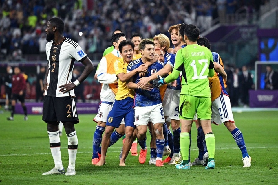 Ảnh bài viết Tuyển Nhật Bản vỡ òa cảm xúc khi tạo địa chấn trước Đức