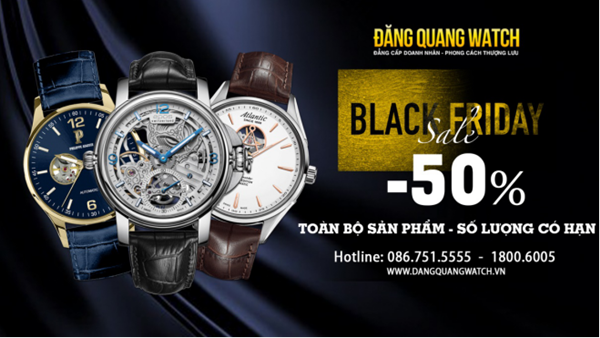 Ảnh bài viết Sale sập sàn Black Friday – Giảm ngay 50% toàn bộ sản phẩm tại Đăng Quang Watch