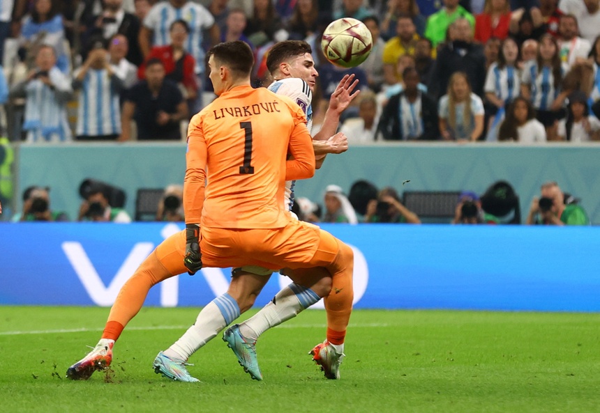 Ảnh bài viết Quả phạt đền ở trận Argentina - Croatia gây tranh cãi