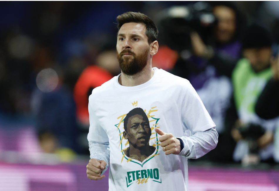 Ảnh bài viết Messi mặc áo tưởng nhớ Pele
