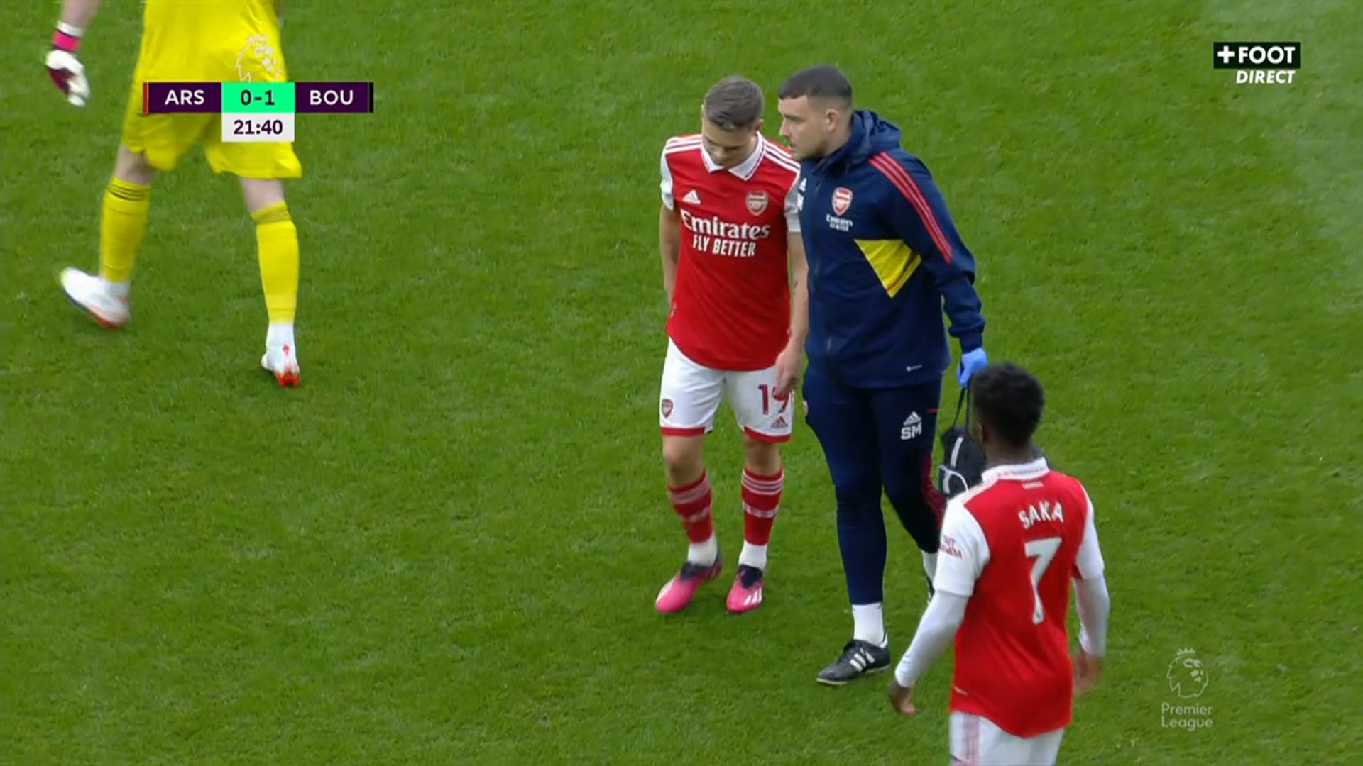 Ảnh bài viết 'Một cú sốc lớn cho Arsenal khi Trossard phải rời sân'