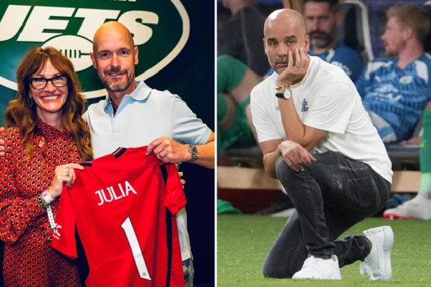 Ảnh bài viết Julia Roberts lại đến thăm M.U, Pep thêm một lần đau