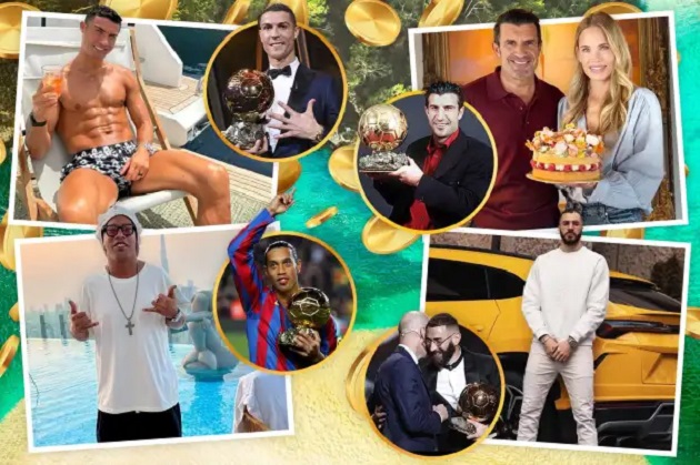 Ảnh bài viết Xếp hạng độ giàu có của chủ nhân QBV: Ronaldo gấp 3 lần Messi