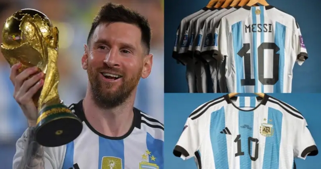 Ảnh bài viết Áo đấu Messi được đem đấu giá, cạnh tranh với Jordan