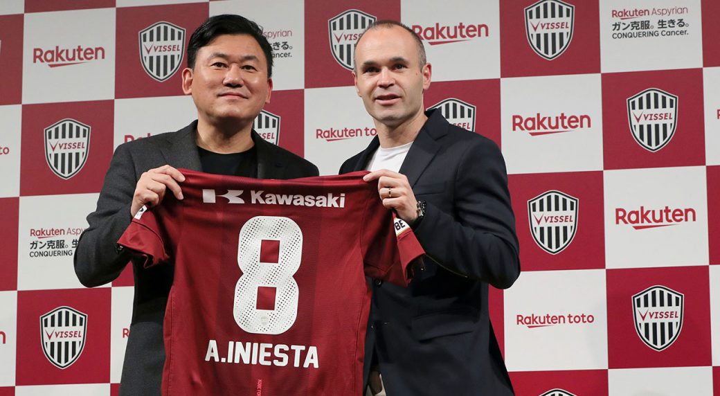 Sau Barcelona, Vissel Kobe là đội bóng thứ hai có được sự phục vụ của Iniesta.