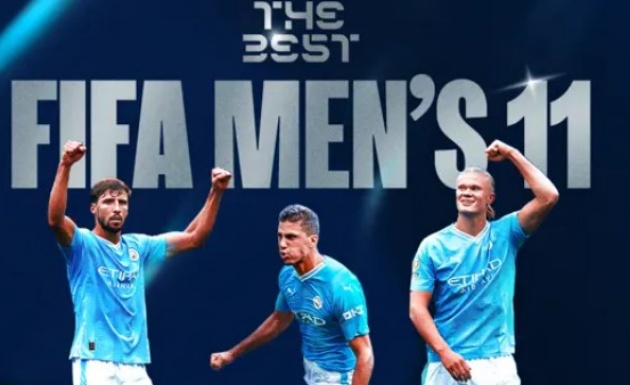 Ảnh bài viết Haaland - Rodri - Dias góp mặt ở đội hình FIFA The Best 2024