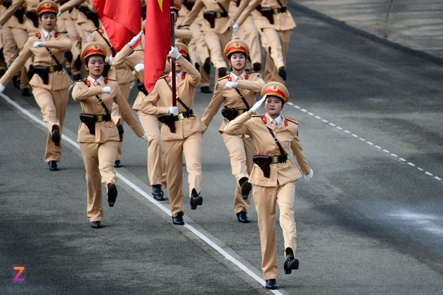 Ảnh bài viết Các khối nữ Công an, Quân đội tạo dấu ấn mạnh mẽ trong ngày tổng hợp luyện diễu binh