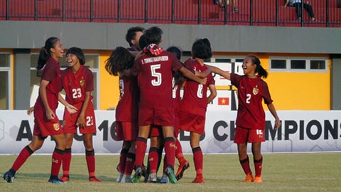 Ảnh bài viết U16 nữ Việt Nam xuống tranh hạng 3 giải nữ ĐNÁ 2018
