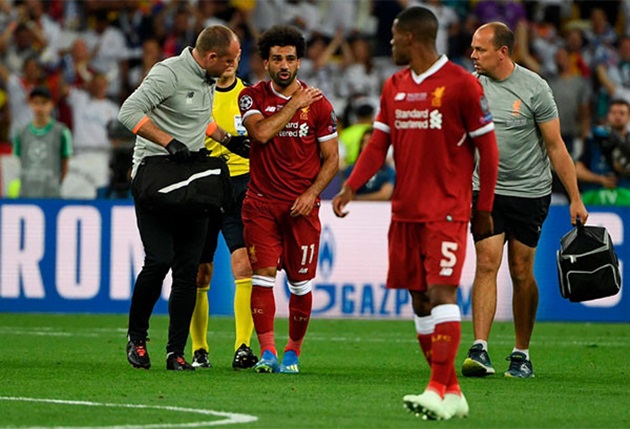 Liveprool không còn giữ được thế trận tốt sau khi Mohamed Salah rời sân. Ảnh: Getty Images.