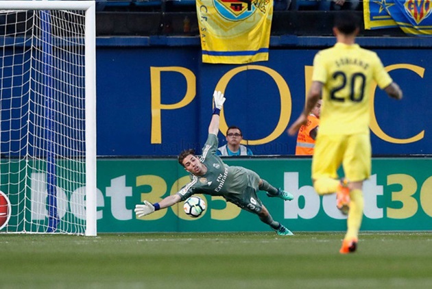Luca Zidane được trao cơ hội bắt chính ở trận gặp Villarreal. Ảnh: Getty Images.