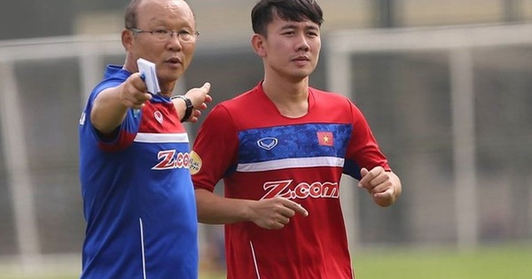 Minh Vương từng được ông Park cho tập sút luân lưu trước trận gặp Bahrain.