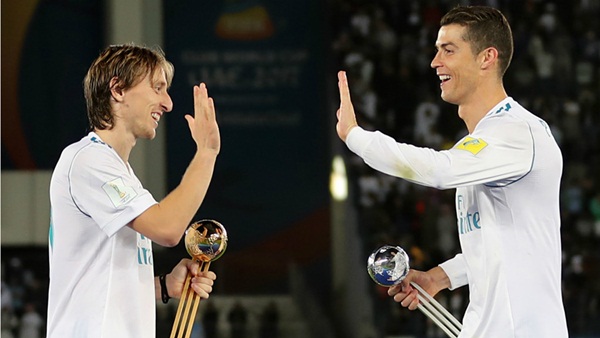 Modric khó có khả năng nẫng tay trên Quả bóng Vàng châu Âu của Ronaldo. Ảnh: Getty Images.