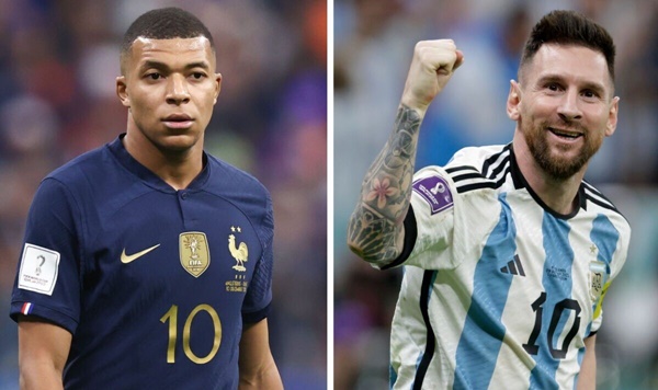 Theo quy định của Liên đoàn Bóng đá Thế giới (FIFA), nếu 2 cầu thủ có số bàn thắng ngang nhau khi kết thúc giải đấu, danh hiệu Chiếc giày Vàng sẽ được trao cho cầu thủ có nhiều kiến tạo hơn. Xét trên khía cạnh này, Messi (3 kiến tạo) tạm nắm ưu thế hơn Mbappe (2 kiến tạo).