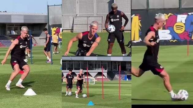 Ảnh bài viết Tiền đạo vắng mặt, tân binh 62 triệu euro tập buổi đầu tiên với Barca