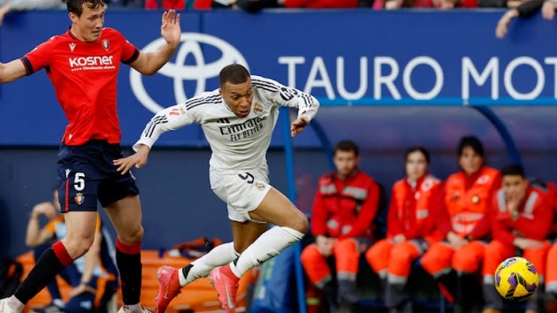 Ảnh bài viết 5 điểm nhấn Osasuna 1-1 Real Madrid: Quyết định gây phẫn nộ; Mbappe thăng hoa