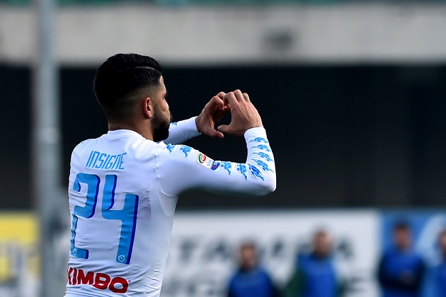 Insigne mở tỉ số bằng một pha cứa lòng không thể cản phá.