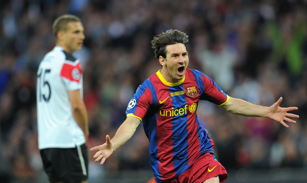 Messi đã ghi 2 bàn vào lưới Man Utd trong 4 lần gặp gỡ.