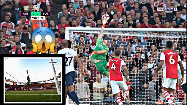 Ramsdale cứu nguy cho Arsenal ở những phút cuối.