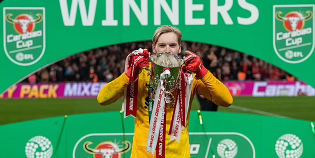 Thủ thành dự bị Caoimhin Kelleher đã có một ngày thi đấu xuất sắc khi thay thế vai trò của Alisson.