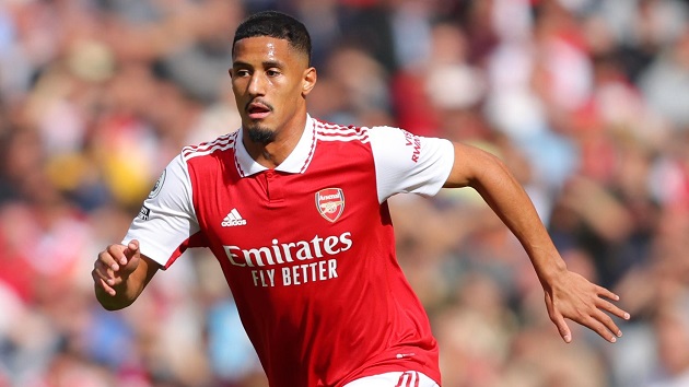 William Saliba là trái tim ở hàng thủ Arsenal lúc này. Nếu không gặp vấn đề về sức khỏe, anh chắc chắn luôn có mặt trong đội hình xuất phát.