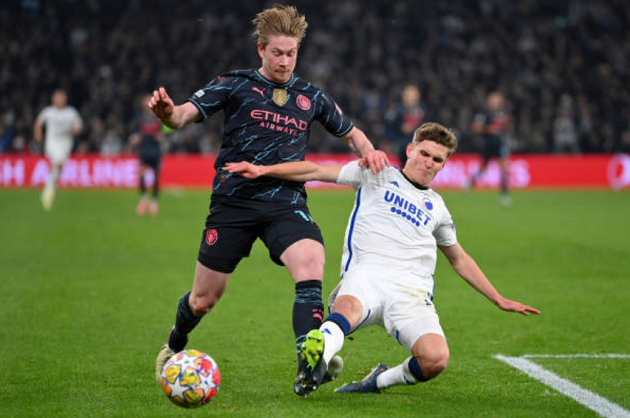 Nhìn rộng ra, De Bruyne đã có liền 4 kiến tạo trong 4 trận đấu gần nhất. Trong đó, màn trình diễn của anh trước Copenhagen được chấm điểm cao nhất kể từ khi anh trở lại sau chấn thương (8.27).