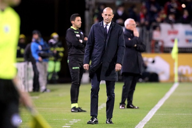 Ảnh bài viết Mất điểm trước Cagliari, Allegri đổ lỗi mặt sân