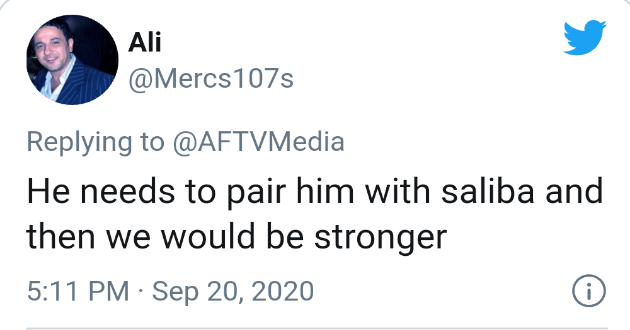 "Arsenal cần ghép đôi cậu ấy Saliba, rồi chúng ta sẽ còn mạnh hơn nữa."
