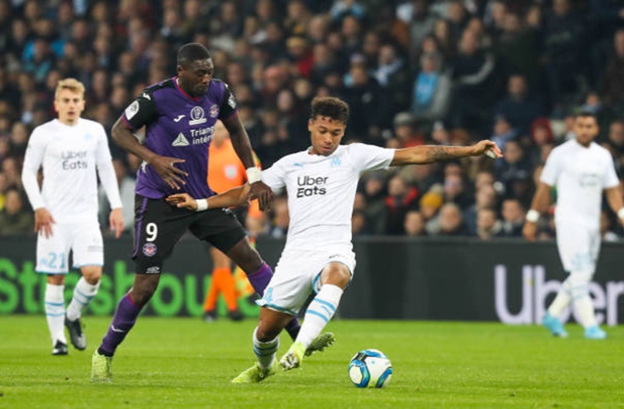 Boubacar Kamara của Marseille đã có ngày thi dấu quả cảm và ấn tượng bởi khả năng phòng ngự xuất sắc trước Toulouse.