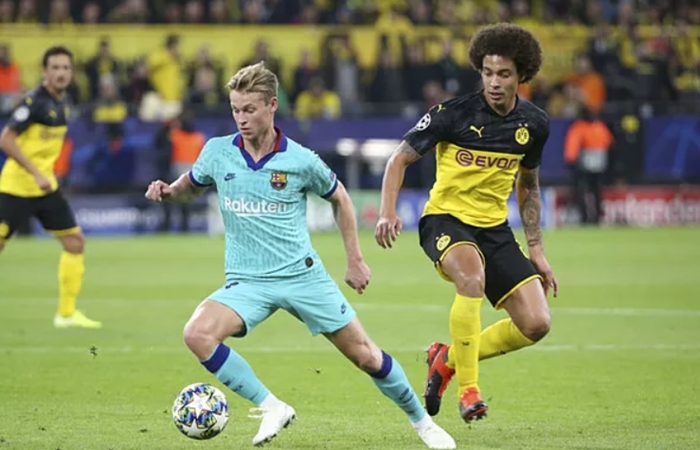 Cặp đầm sen ở giữa sân nên thuộc về Axel Witsel và Frenkie de Jong, 2 trụ cột tại vòng tròn trung tâm bên phía Barca lẫn Dortmund.