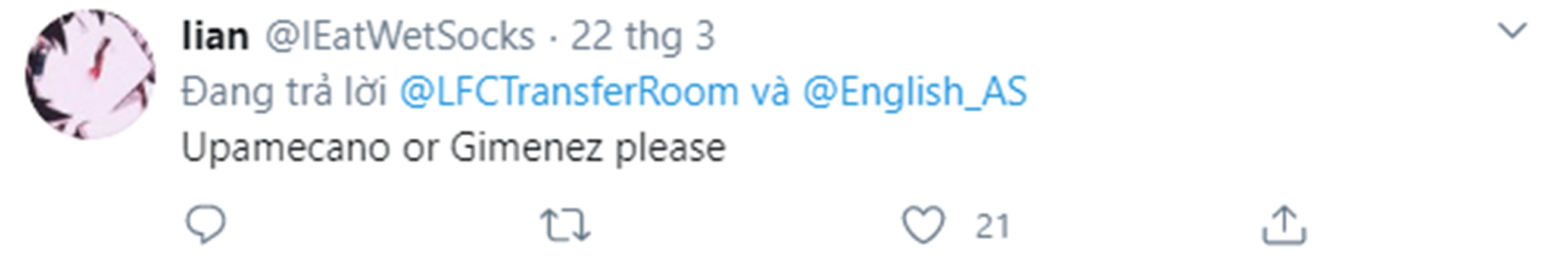 Mua Upamecano hoặc Gimenez đi, làm ơn.